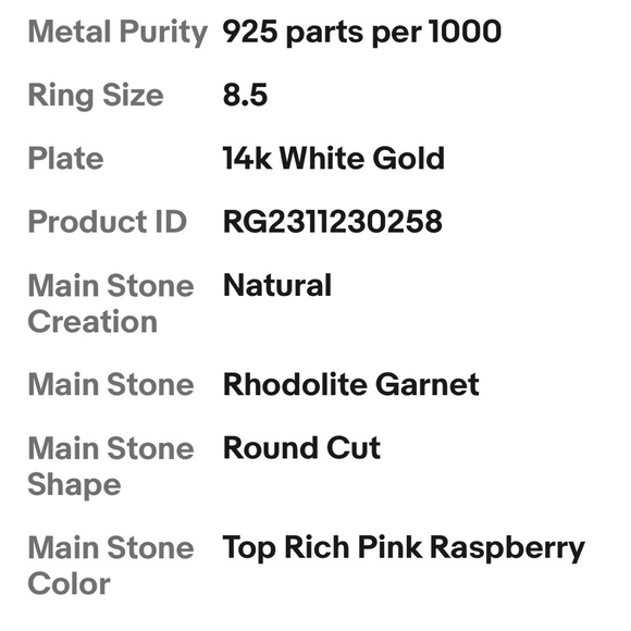 Rhodolite garnet sterling silver ring sz 8.5with tourmaline emerald and sapphire - Picture 5 of 10